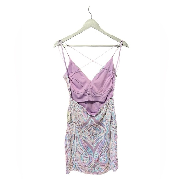 Windsor Lavender Sequin Mini Dress – Size Medium - Picture 2 of 7